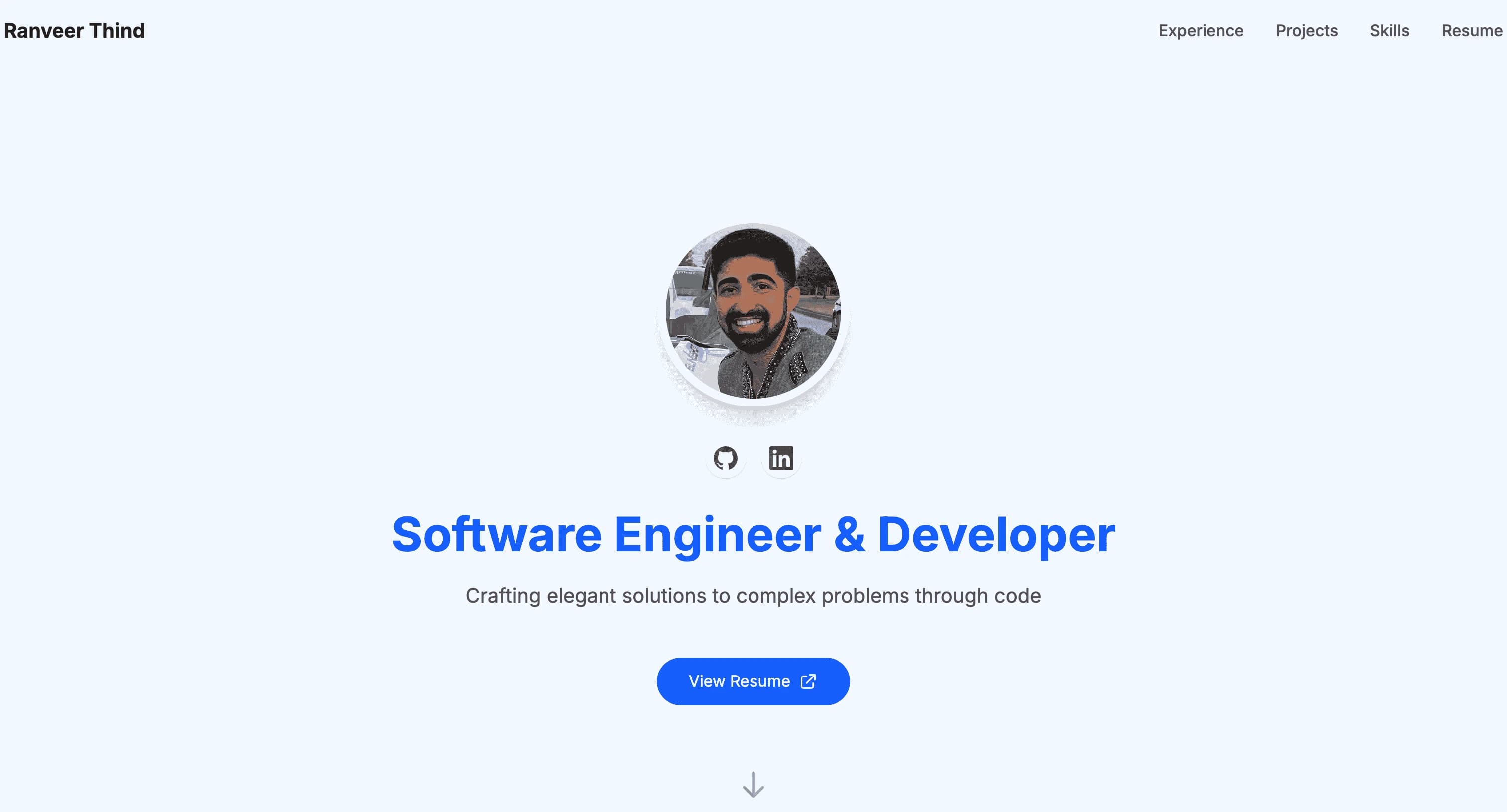 Personal Website Preview